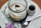 6.15〜 NEW『2023年梅雨　国分寺平野さんのブルーベリーと煎茶アイスクリームのヴィーガンパフェ』