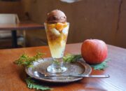 1.5〜 NEW『しあわせ焼きりんごと ココアごまアイスクリームのヴィーガンパフェ』